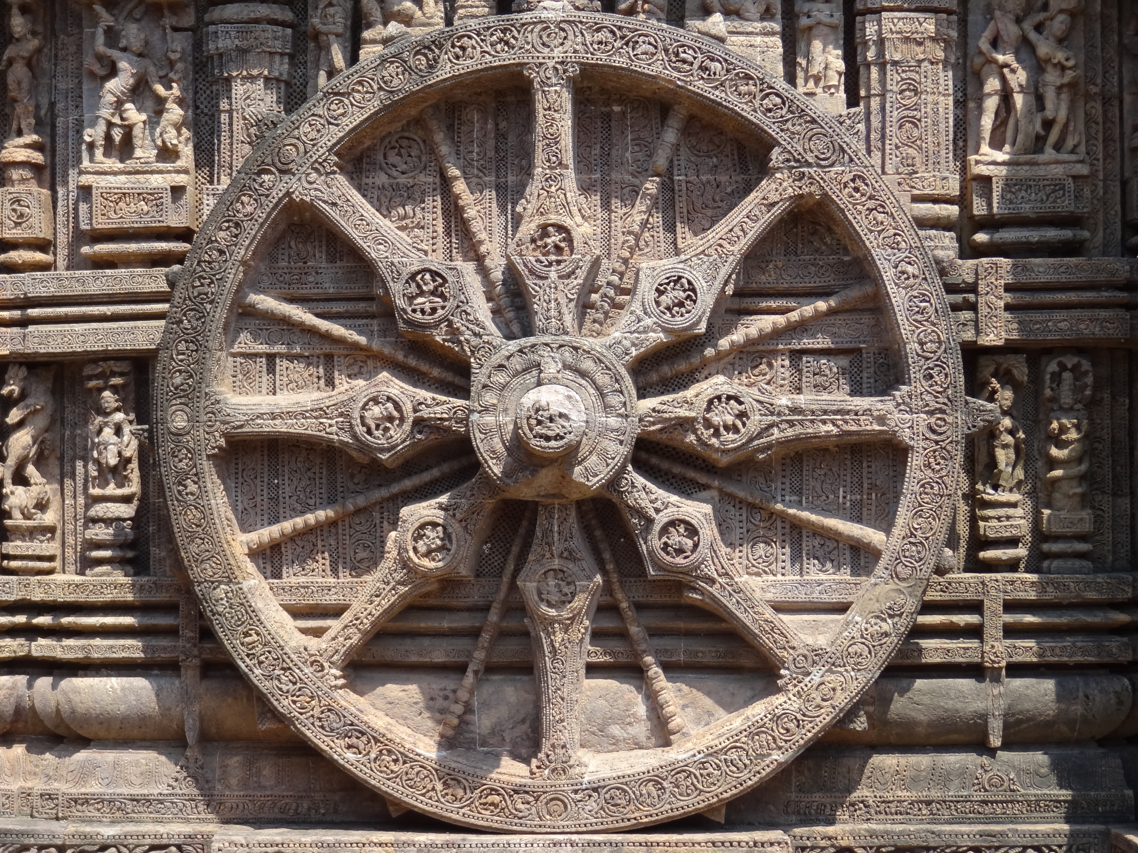 Wheel at Konark Sun temple