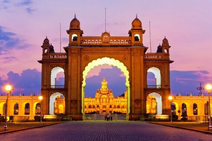 Mysore Palace is the official residence of Wodeyar dynasty.It is located at the centre of the Mysore city facing Chamundi Hills.