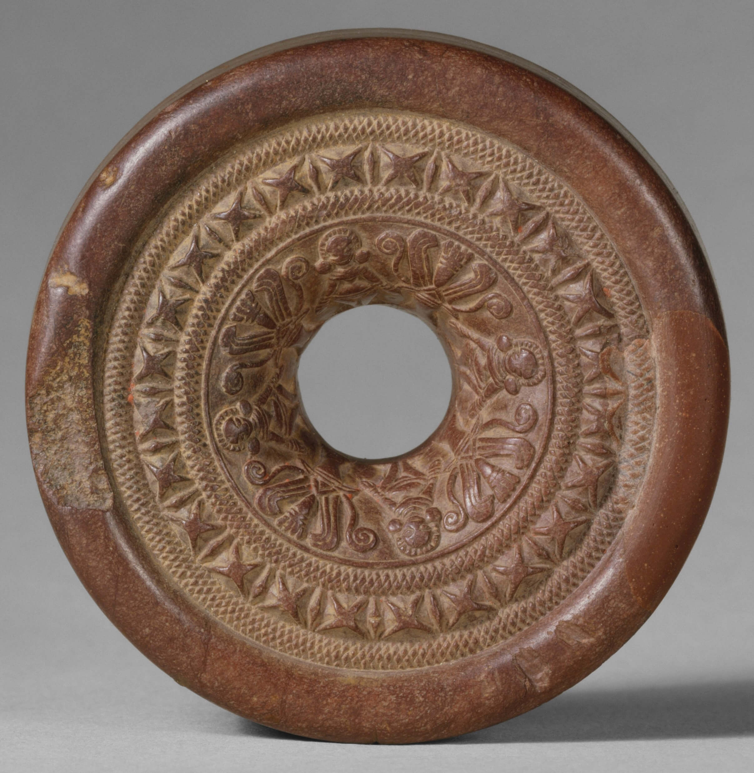 Ring stone art during Mauryan period
