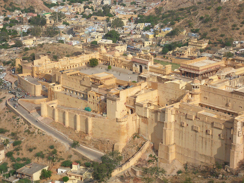 Aerial view of Amer Fort