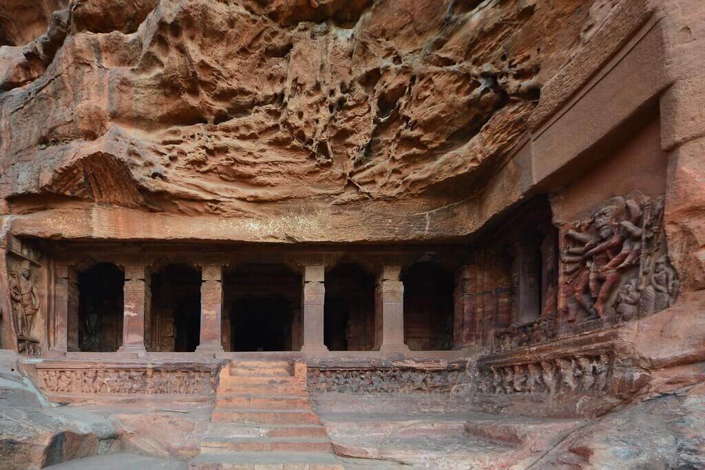 Badami Caves in Karnataka India