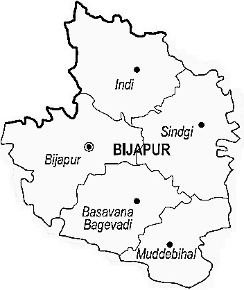 Map of Bijapur