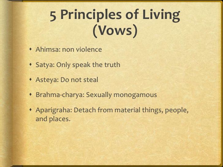 five vows in Jainism