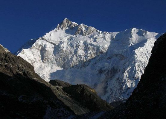 Kanchenjunga is the third highest peak in the world. It lies partly in Nepal and partly in Sikkim.Kanchenjunga is also known as five treasures of snow