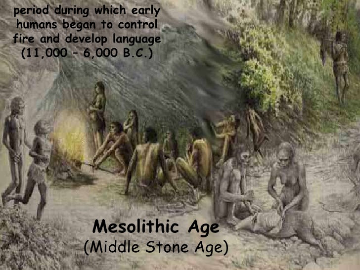 Using of fire in Mesolithic period