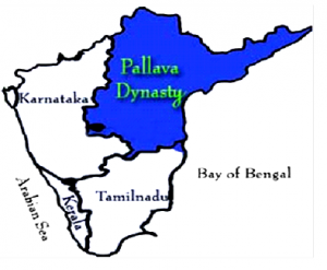 Map of Pallava Dynasty