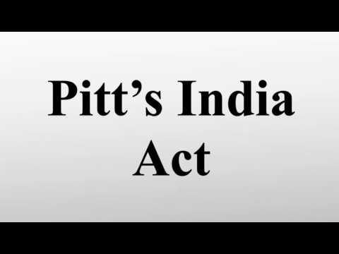 Pitt's India act of 1784