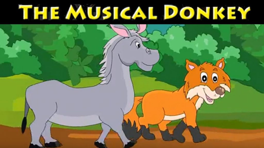 The musical donkey- Once upon a time in a small village there lived a washerman and his donkey by name Udhata. 