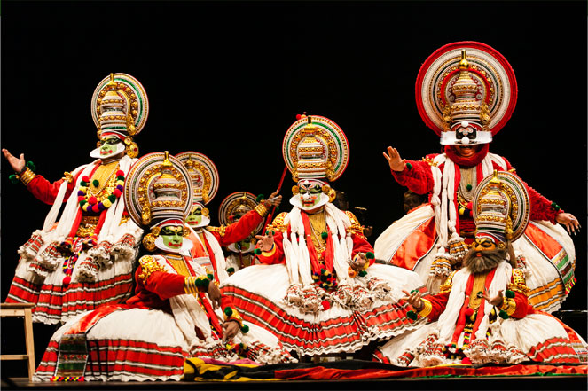 Costumes worn in Kathakali dance