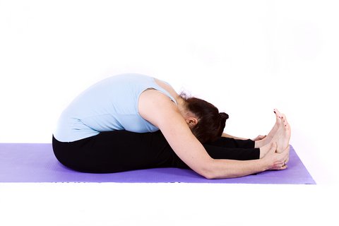 Paschimottanasana also known as seated forward bend position in English is very good for beginners to start with yoga.