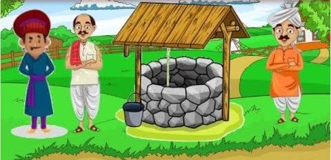 Farmer and the well story from Akbar and Birbal collections