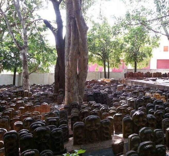 Snake idols at Ghati Subramanya temple