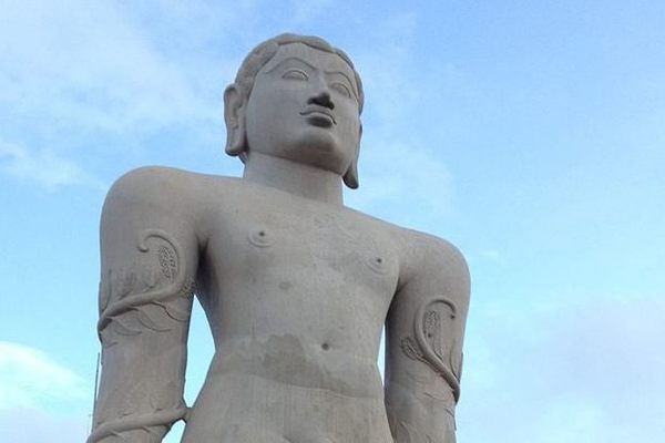 Statue of Gommateshwara is a huge monolithic statue located above a  Vindhyagiri hill in Shravanabelagola in Karnataka, India. 