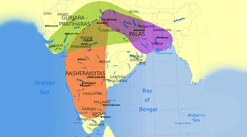 Map of Gurjara Prathihara