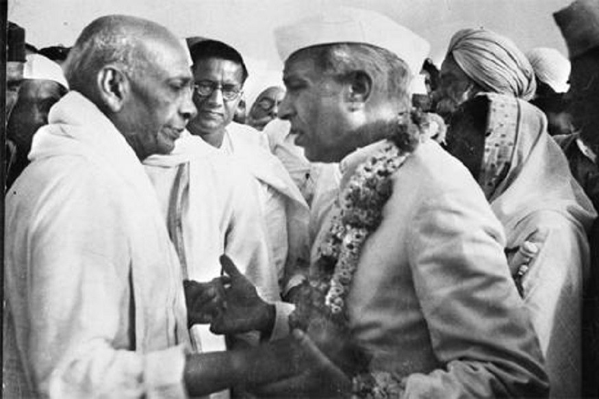 With Sardar Vallabhai Patel