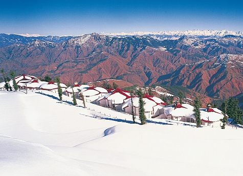Skiing places in India