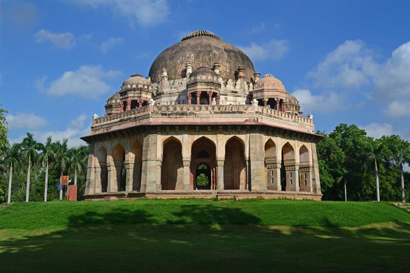 Lodhi Garden in Delhi is one such garden built during Sayyid dynasty and the Lodhi dynasty.  It was built around 15th to 16th century. 