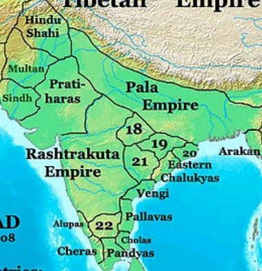Pala Empire Map