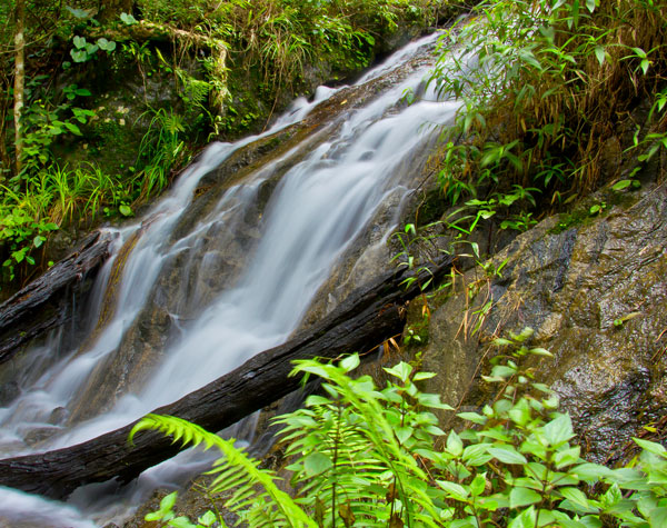 Waterfall near the park