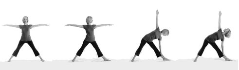 Steps in Trikonasana