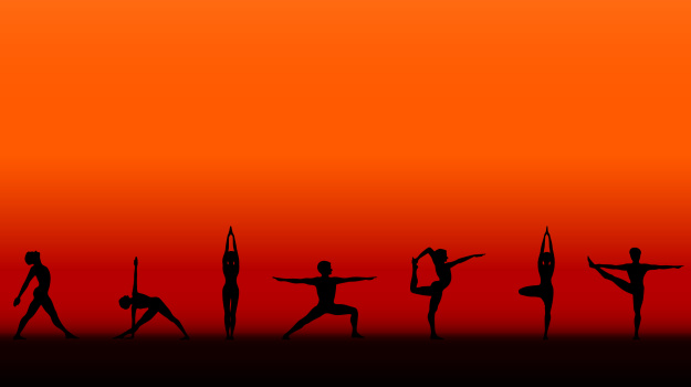 yoga-branches Bhakti, Jnana, Hatha Yoga